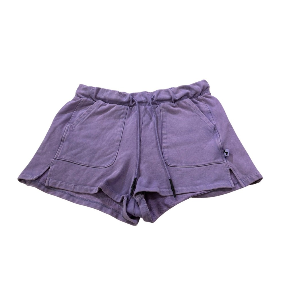 JoyLab Loungewear Shorts S Purple High Rise Soft Athleisure Pastel Gym Running